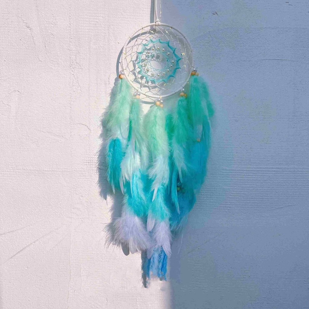 handmade blue dream catcher