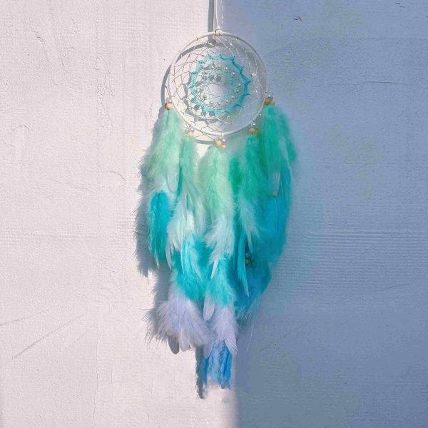 handmade blue dream catcher