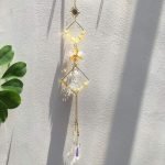 citrine crystal star suncatcher