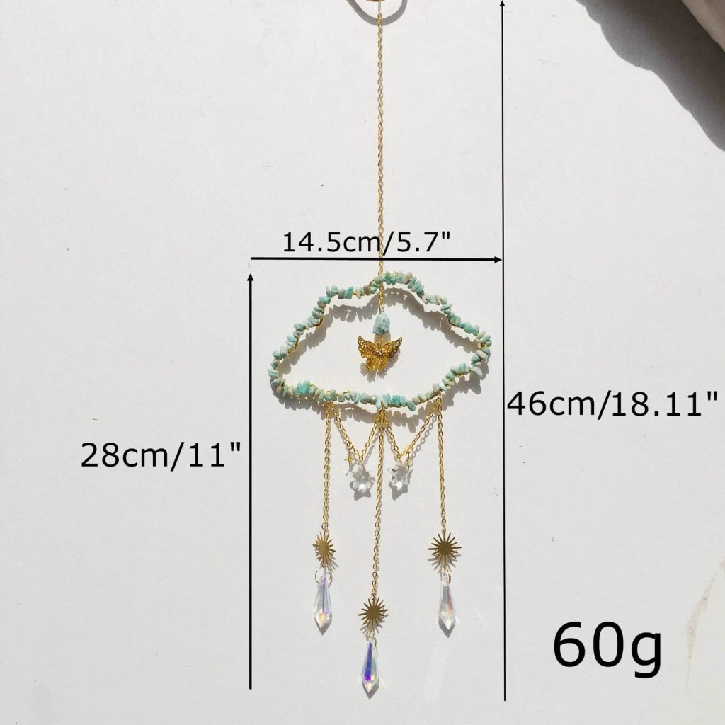 cloud shape crystal suncatchers size