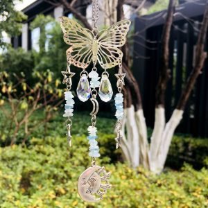 crystal butterfly suncatcher