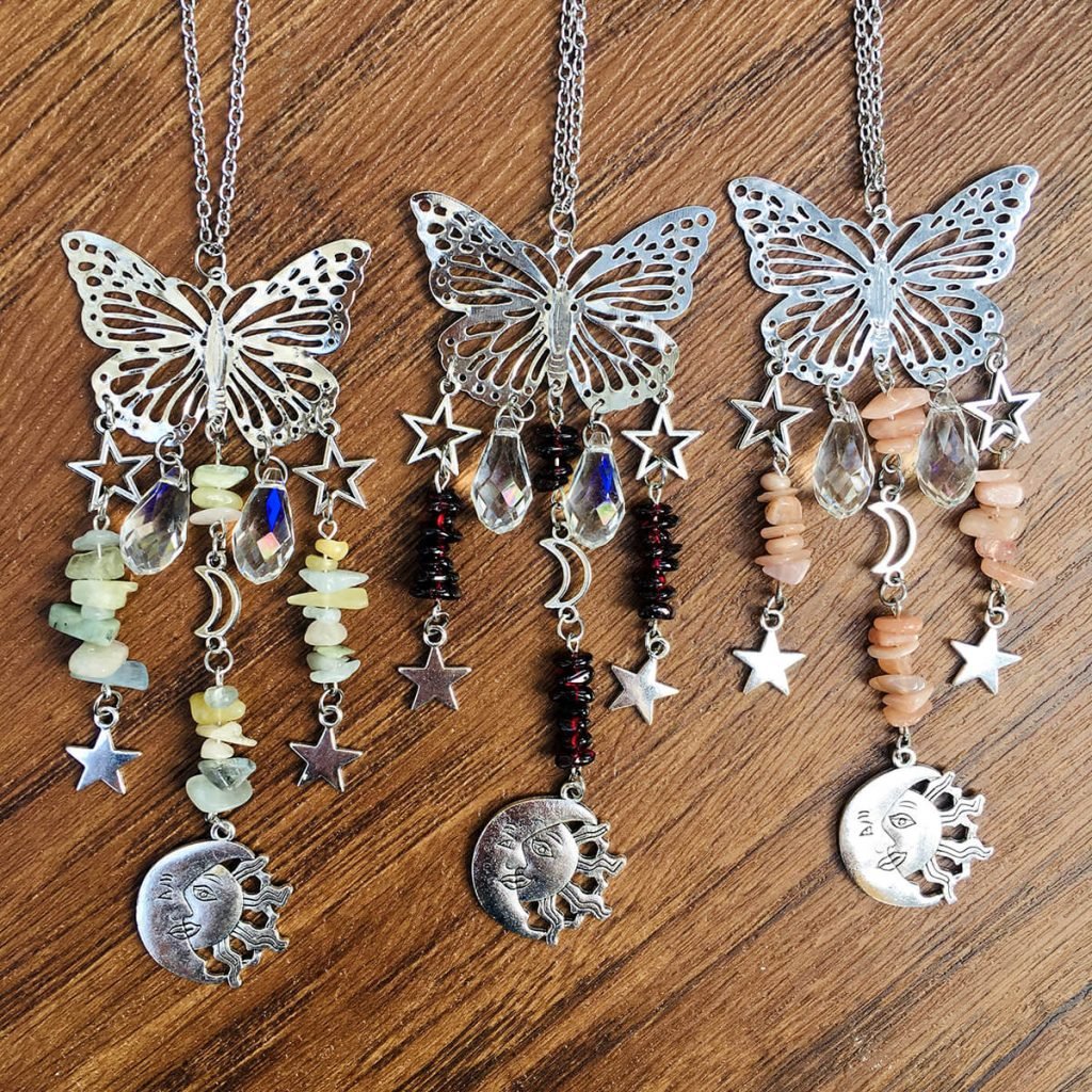 crystal butterfly suncatcher