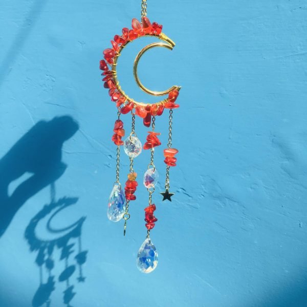 crystal moon suncatcher