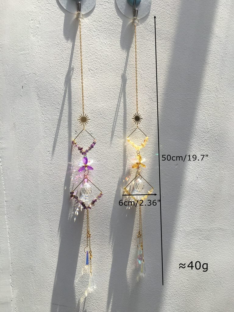 Crystal Star Suncatcher Size