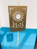 hanging crystal suncatcher with wood card (1)