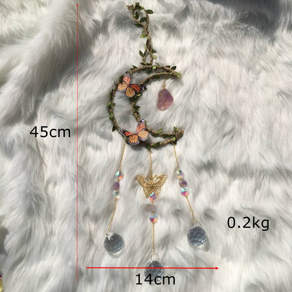 hanging suncatcher crystals size