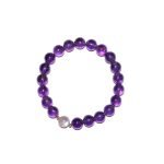 real purple amethyst gemstone bracelet