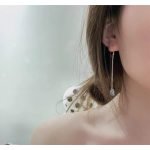 raw aquamarine stone drop earrings