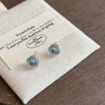 small aquamarine stud earrings